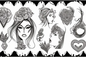 feminine tattoo for organ donation tribal tattoo idea