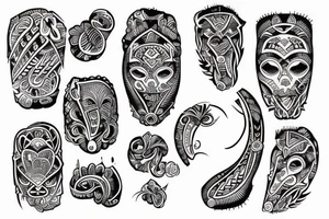feminine tattoo for organ donation tribal tattoo idea
