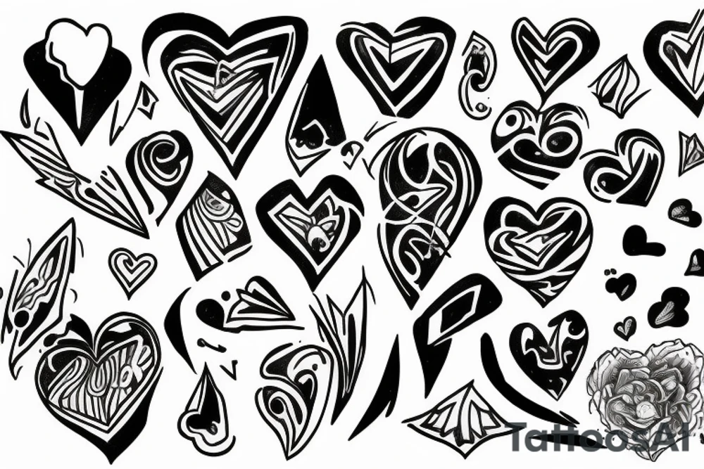 broken heart with light surrounded tattoo idea