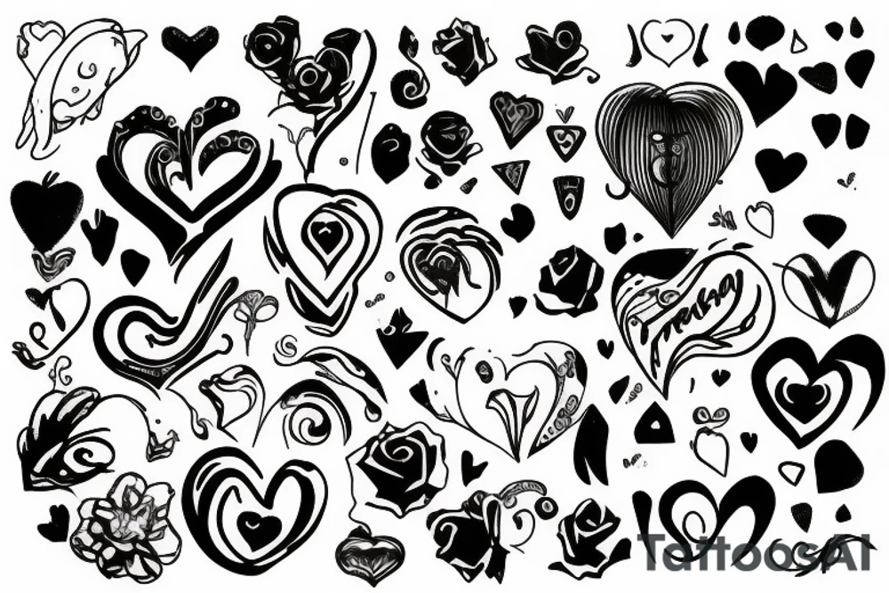 broken heart with light surrounded tattoo idea