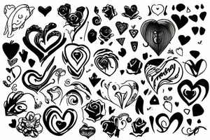 broken heart with light surrounded tattoo idea
