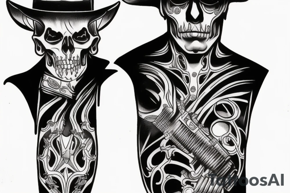 Deadman gunslinger tattoo idea