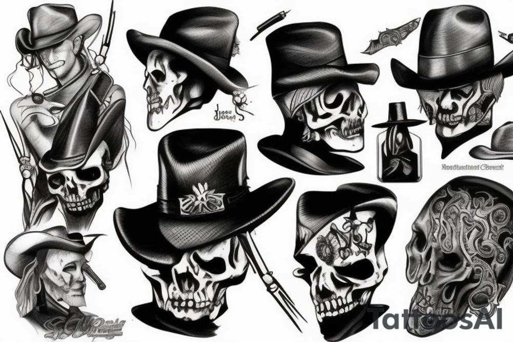 Deadman gunslinger tattoo idea