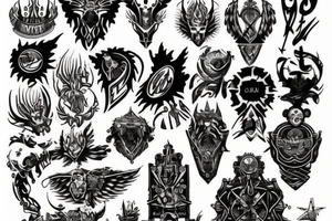The word “invictis” tattoo idea