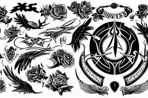 The word “invictis” tattoo idea