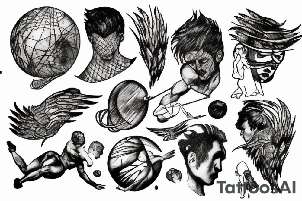 Atlas, Sisyphus, Icarus tattoo idea