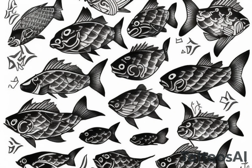 Japanese fish tattoo idea