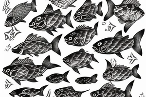 Japanese fish tattoo idea