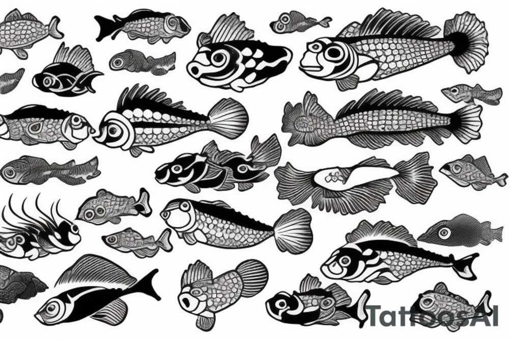 Japanese fish tattoo idea