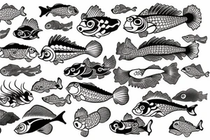 Japanese fish tattoo idea