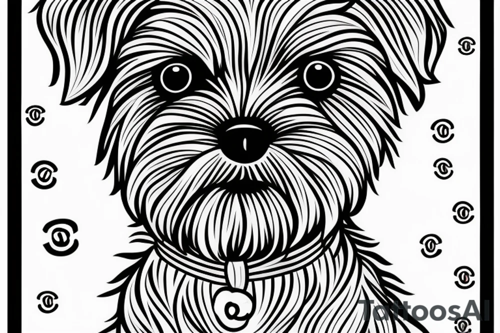 Yorkie puppy named chanel tattoo idea