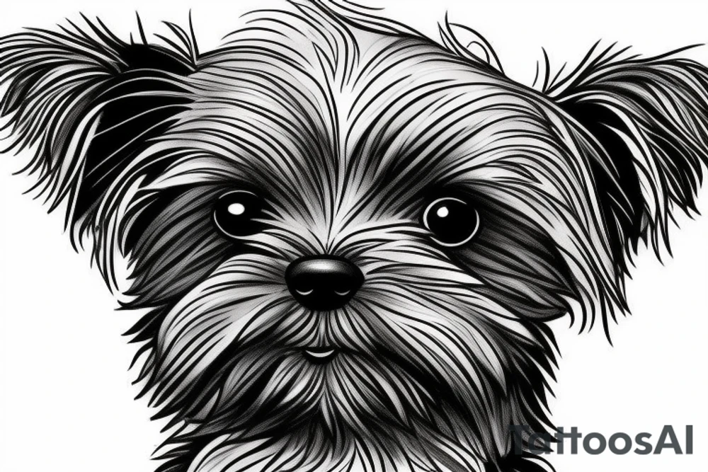 Yorkie puppy named chanel tattoo idea