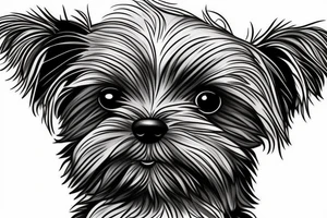 Yorkie puppy named chanel tattoo idea