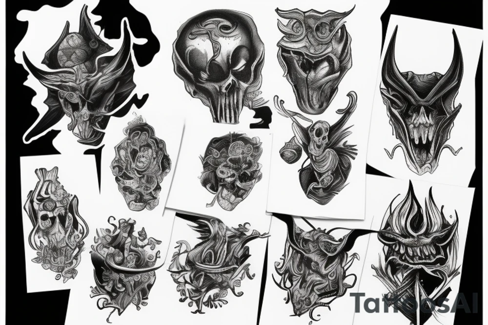 devils angle tattoo idea