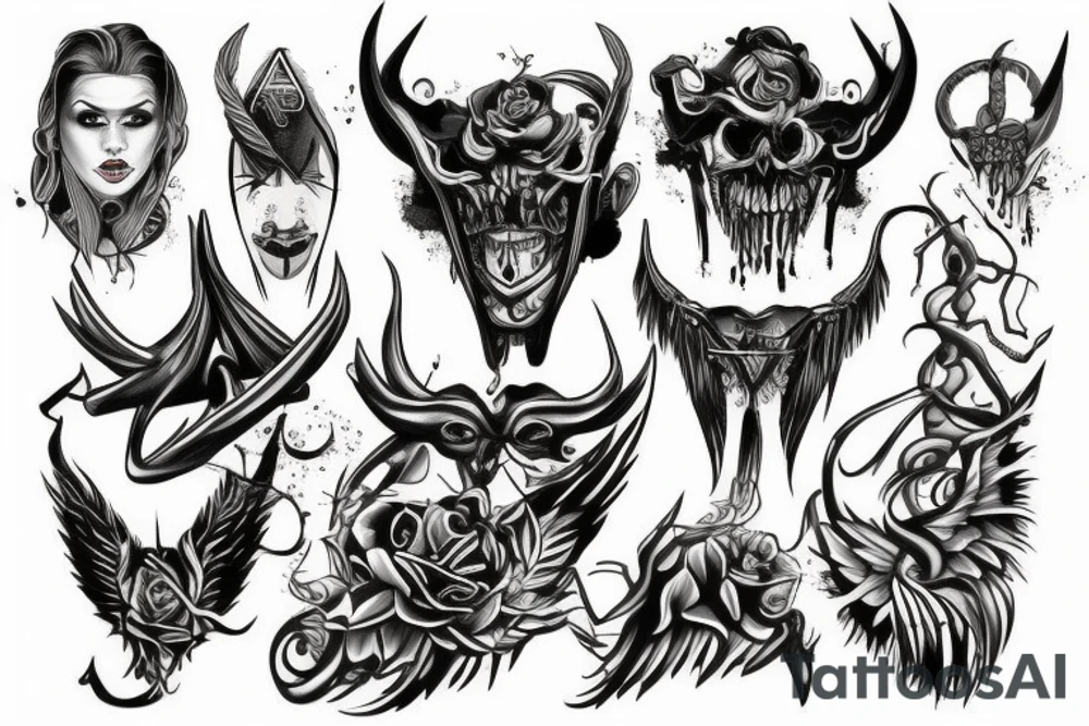 devils angle tattoo idea