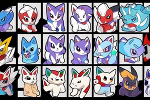 Husky Dog Pokemon Ghost Ice Type tattoo idea