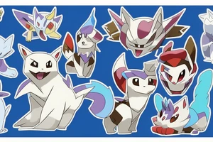 Husky Pokemon Ghost Ice Type tattoo idea