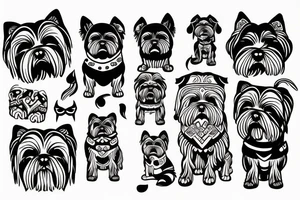 Shi tzu dog tattoo idea