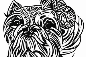 Shi tzu dog tattoo idea