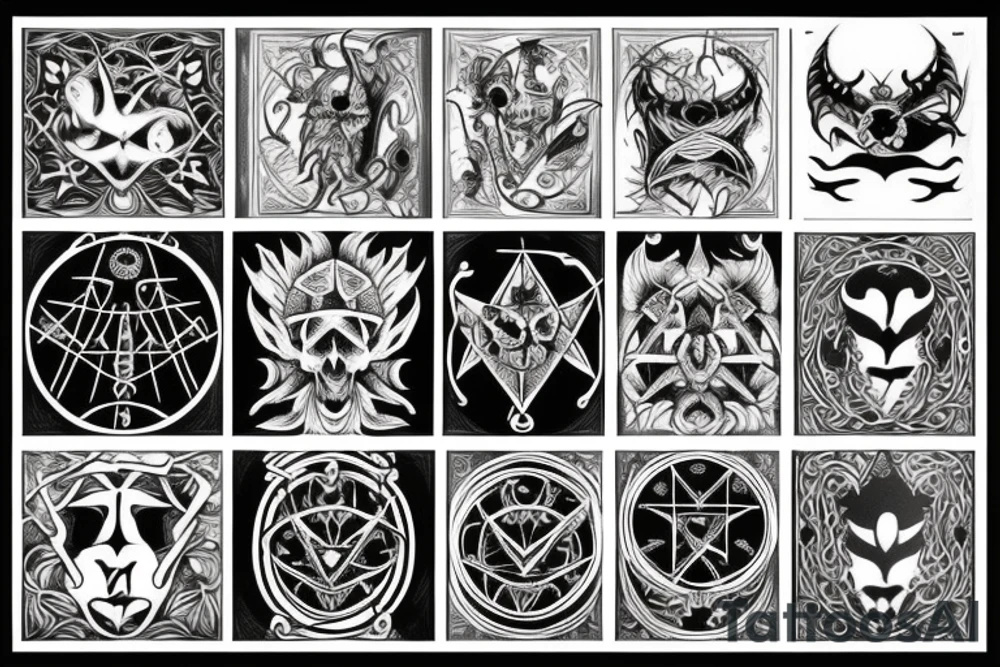 the ninth gate tattoo idea