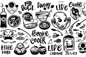 Funny guy who loves to cook tattoo idea