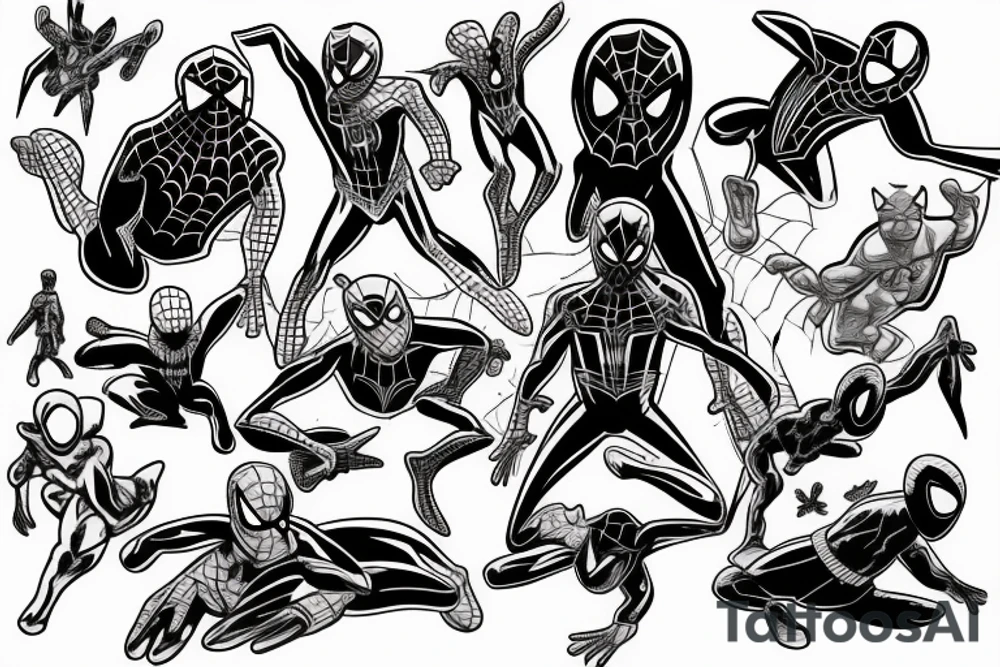 Small Spider-Man tattoo idea