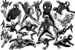 Small Spider-Man tattoo idea