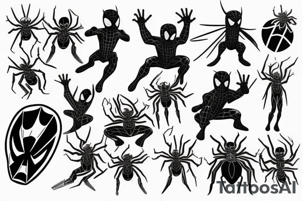 Small Spider-Man tattoo idea
