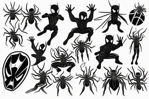 Small Spider-Man tattoo idea