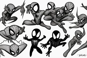 Small Spider-Man tattoo idea
