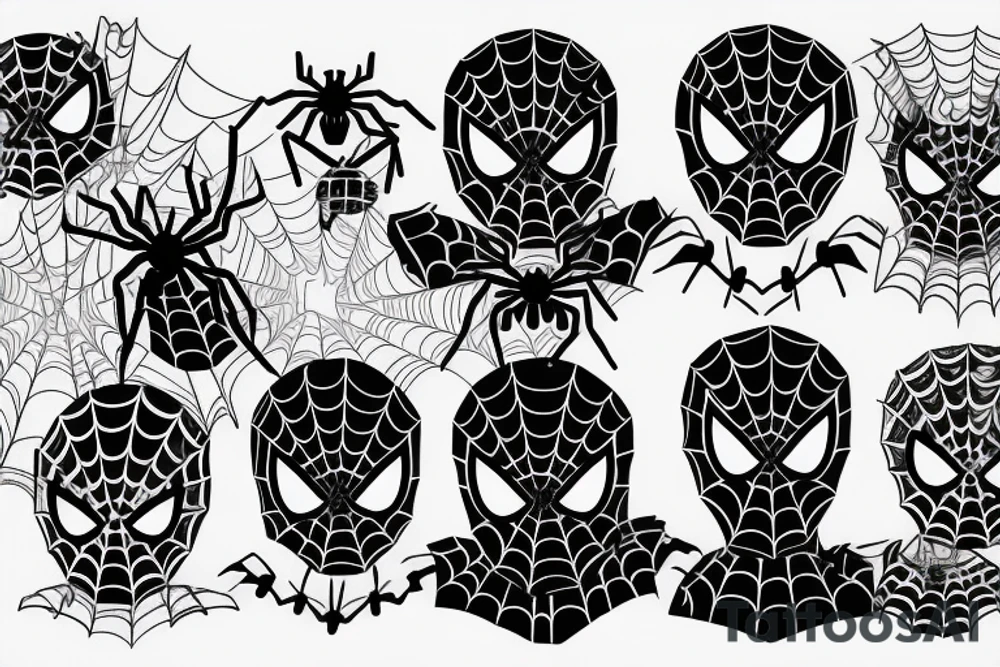 Small Spider-Man tattoo idea