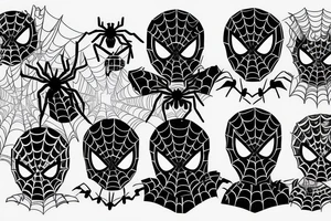 Small Spider-Man tattoo idea