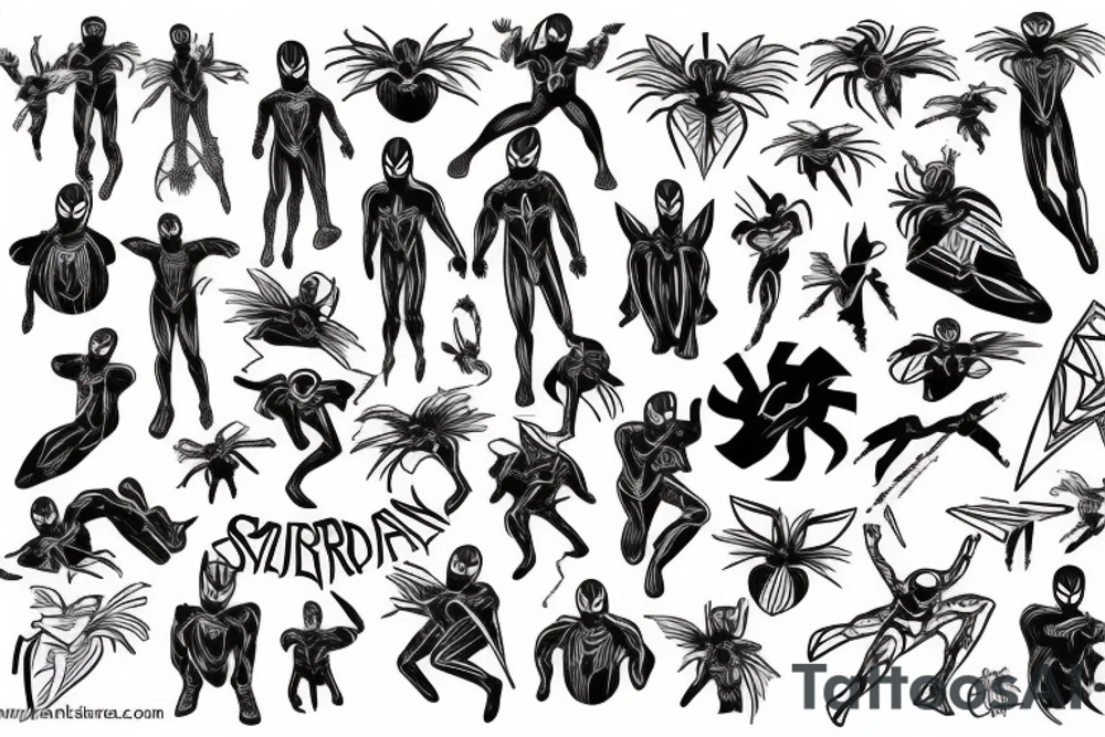 Small Spider-Man tattoo idea