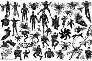 Small Spider-Man tattoo idea