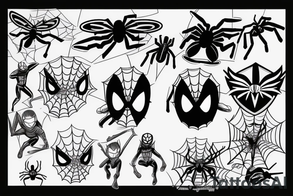 Small Spider-Man tattoo idea
