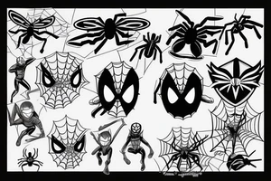 Small Spider-Man tattoo idea