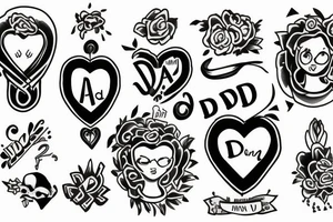 Dad mom and brother tattoo idea