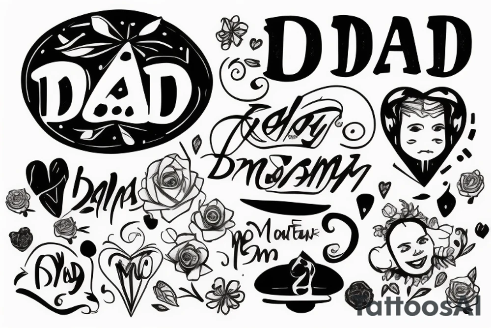 Dad mom and brother tattoo idea