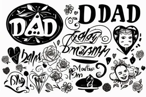 Dad mom and brother tattoo idea