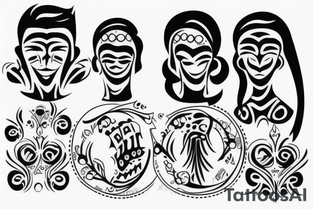 Dad mom and brother tattoo idea