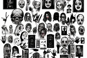 I'm livin' in a horror film
Whеre I'm both the killer and the final girl tattoo idea