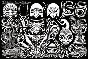 Family with Letter J S L tattoo idea