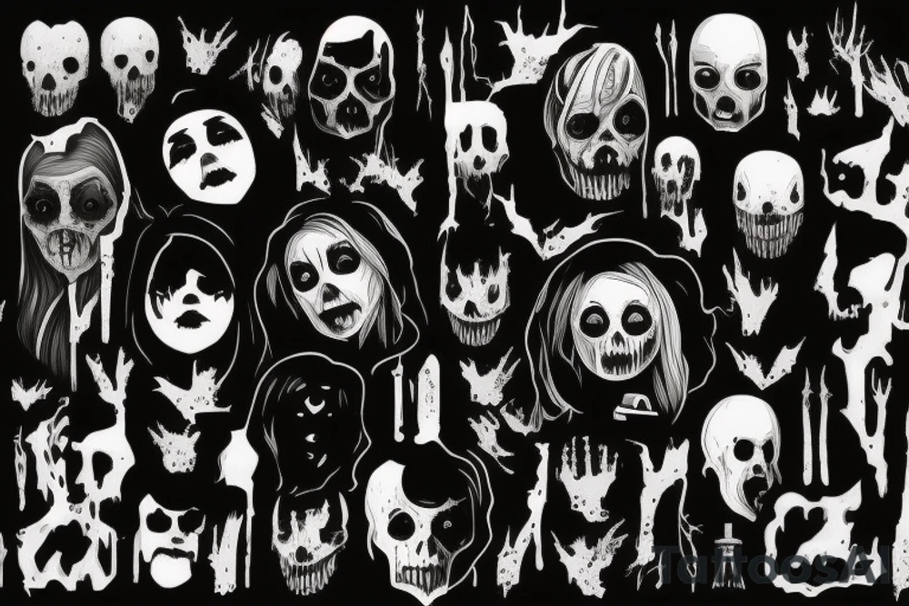 I'm livin' in a horror film
Whеre I'm both the killer and the final girl tattoo idea