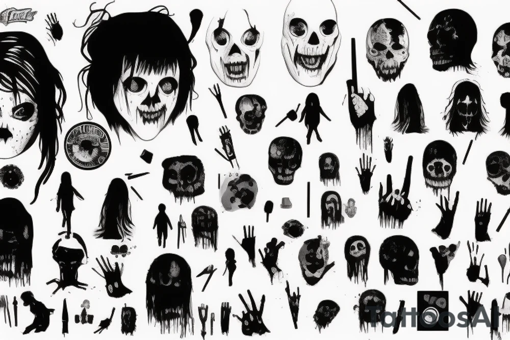 I'm livin' in a horror film
Whеre I'm both the killer and the final girl tattoo idea