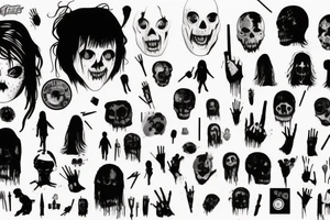 I'm livin' in a horror film
Whеre I'm both the killer and the final girl tattoo idea