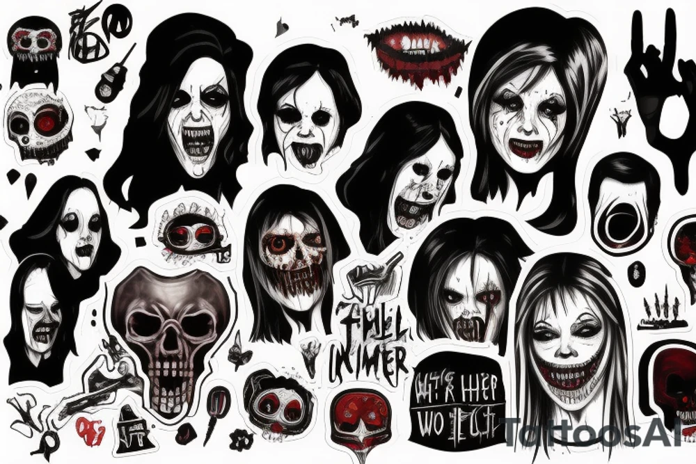 I'm livin' in a horror film
Whеre I'm both the killer and the final girl tattoo idea