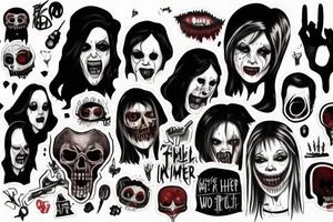 I'm livin' in a horror film
Whеre I'm both the killer and the final girl tattoo idea