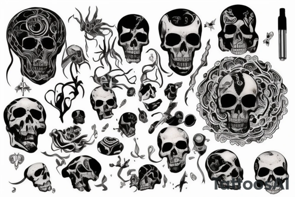 Death is imminent, life is impermanent tattoo idea