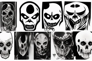 Ghostface horror tattoo idea