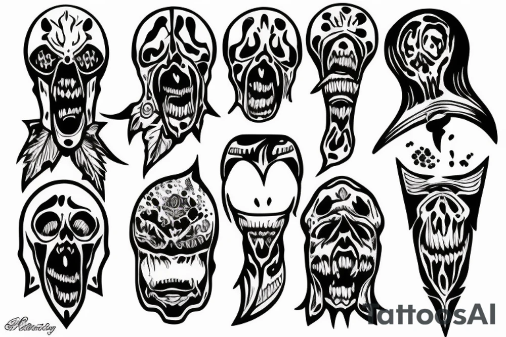 Scream tattoo idea